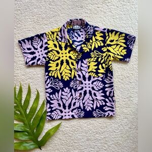 Manuheali’i Keiki Aloha Shirt size small